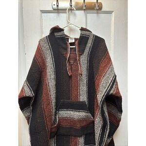 Mexican Pullover Hoodie, Capucha  Unisex Size Large Lined On‎ The Inside